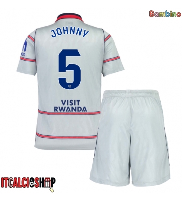 Atletico Madrid Johnny Cardoso #5 Terza Maglia Bambino 2026-27 Manica Corta (+ Pantaloni corti)